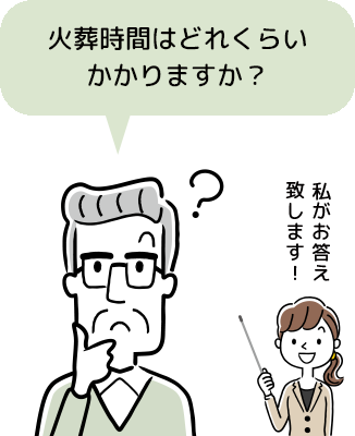 火葬時間はどれくらいかかりますか？